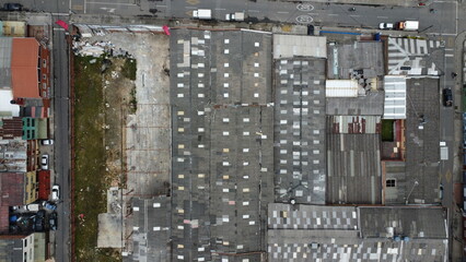 Fotos aereas del barrio fontibon en bogota, ciudad de los andes