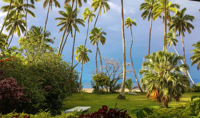 The beautiful beach of Beqa island in Fiji