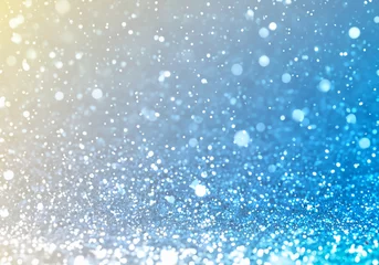 Foto op Plexiglas キラキラ輝く雪のイメージ背景素材 © STORY