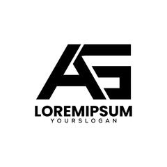 Obraz premium letter a g creative icon logo design