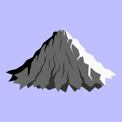 Illustration of a mountain landscape