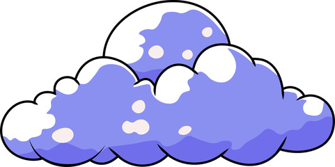 Blue clouds have 2 overlapping cubes