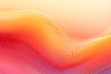 Futuristic Wavy Motion Speed Lines Background or Backdrop With Indian Red, Pastel Orange and Tomato Colors. Good for Design Texture.