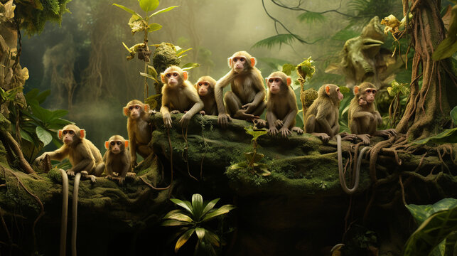 monkey photo illustration