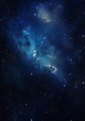 Fototapeta na wymiar blue galaxy stars bright nebula stunning tiny space lying empty test unconnected banner