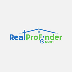 RealProFinder Real estate building logo design element vector