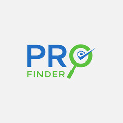 RealProFinder Real estate building logo design element vector