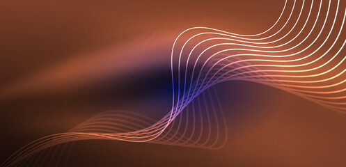 Abstract background neon wave. Hi-tech design for wallpaper, banner, background, landing page, wall art, invitation, prints, posters