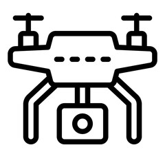 Camera Drone outline icon