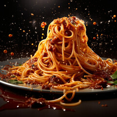 photo of delicious and delicious spaghetti