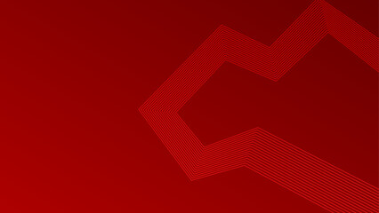 3D Red techno abstract background overlap layer on dark space with glowing lines shape decoration. Modern graphic design element future style concept for banner, flyer, card, or brochure cover 