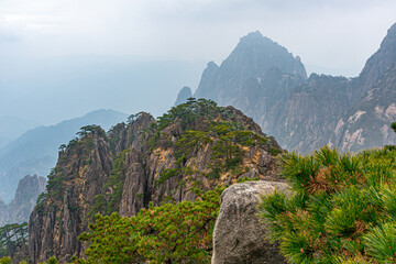 Naklejka premium Landscape of Mountains in China