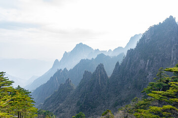 Fototapeta na wymiar Landscape of Mountains in China