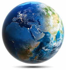 World globe - Europe, Africa, Asia - obrazy, fototapety, plakaty
