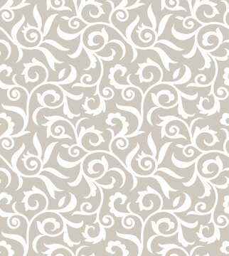 Vintage swirly wallpaper pattern design