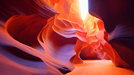 Envision a mysterious slot canyon, a narrow passage carved by the force of water over countless years. 