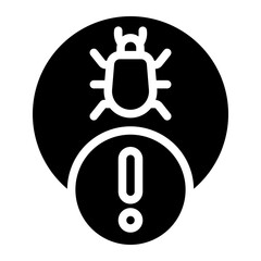 bug glyph icon