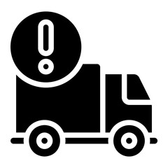 truck glyph icon
