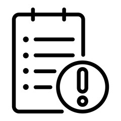 agenda line icon