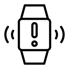 smartwatch line icon