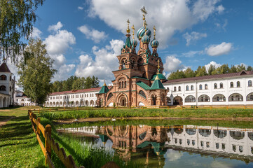 Naklejka premium Nikolo-Solbinsky convent. Solba, Pereslavl-Zalessky, Russia.