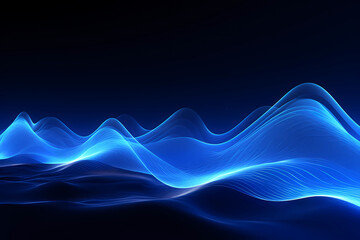 blue waves on coding images for computer graphics