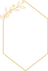 Floral wedding frame border wreath