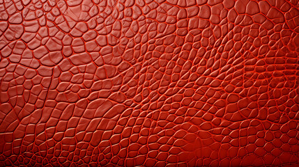 Textured Red-Orange Leather Background