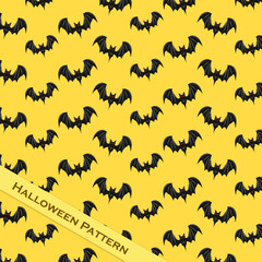 hand drawing halloween pattern cute bat element