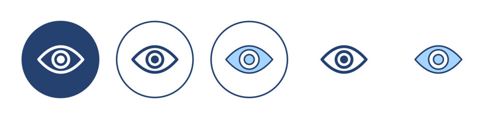 Eye icon vector. Eye sign and symbol. Look and Vision icon.