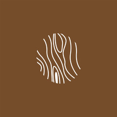 Wood Logo, Wood Layers And Natural Fibers Design, Carpenter Vector, Wood Tools