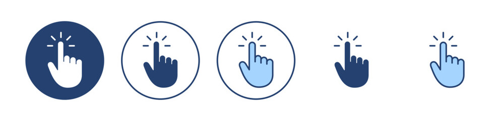 Hand cursor icon vector. cursor sign and symbol. hand cursor icon clik