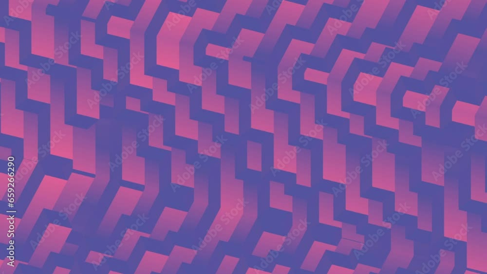Leinwandbilder trendy background in neon color. 3d rendering loop animation 4k