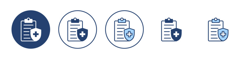 Medical insurance icon vector. health insurance sign and symbol