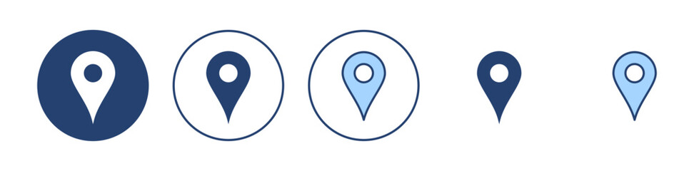 Pin icon vector. Location sign and symbol. destination icon. map pin