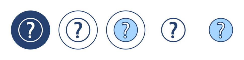 Question icon vector. question mark sign and symbol