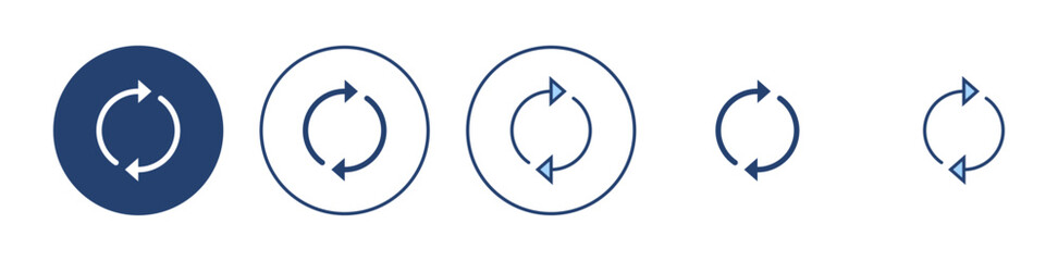 Refresh icon vector. Reload sign and symbol. Update icon.