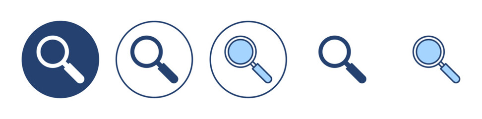 Search icon vector. search magnifying glass sign and symbol