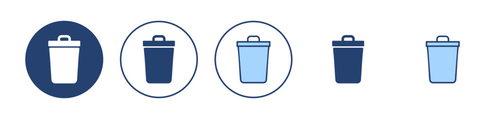 Trash icon vector. trash can icon. delete sign and symbol.
