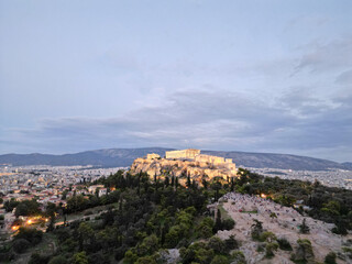 Obraz premium Aerial view of Acropolis, Athens, Greece