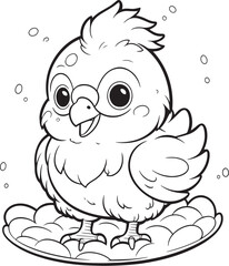 coloring page chicken