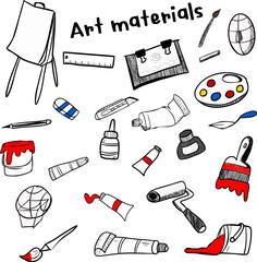 Art material vectors are multidimensional representations of various artistic mediums, tools, and techniques used by artists. These vectors capture essential attributes and characteristics of art supp
