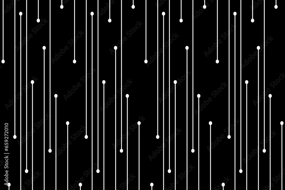 Aufkleber vertical stripe with dots of pattern. design regular lines white on black background. design print f