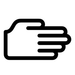 Hand icon symbol vector image. Illustration of the human finger design image 