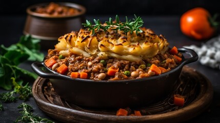Delectable Dinner Delights: Savory Chicken, Succulent Pork, and Wholesome Vegetables in a Mouthwatering assortment of Delicacies!, generative AI