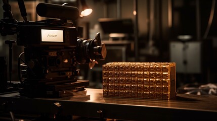 Reviving the Golden Era: Vintage Metal Machinery Transforms Music Manufacturing with Precision and Timeless Appeal, generative AI