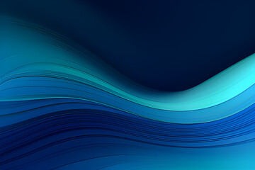 Futuristic Concept of Curved Motion Speed Lines With Blue Chill, Powder Blue and Dark Slate Gray Colors. Good as Background or Backdrop Wallpaper.