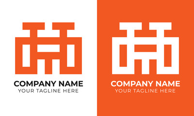 Creative modern minimal abstract monogram initial letter ttt logo design template