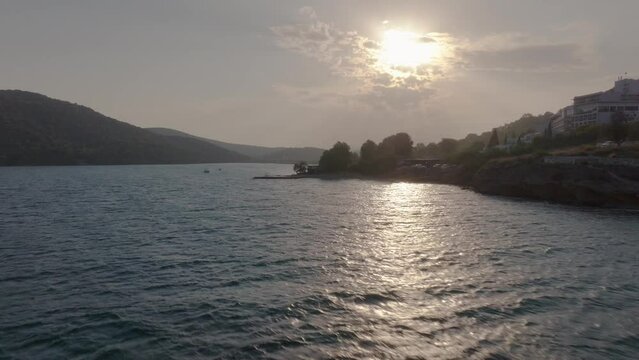 Cloudy sunset in Vravrona, Attica, Greece