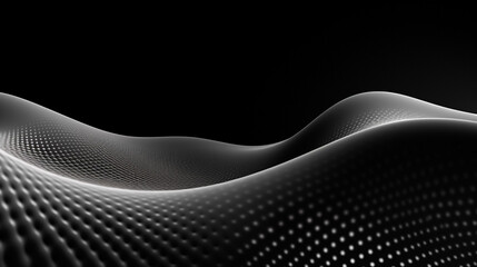 Fantastic Dot White Black Wave Technology Texture Background